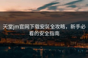 天堂jm官网下载安装全攻略，新手必看的安全指南