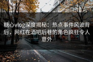 糖心vlog深度揭秘：热点事件风波背后，网红在酒吧后巷的角色疯狂令人意外