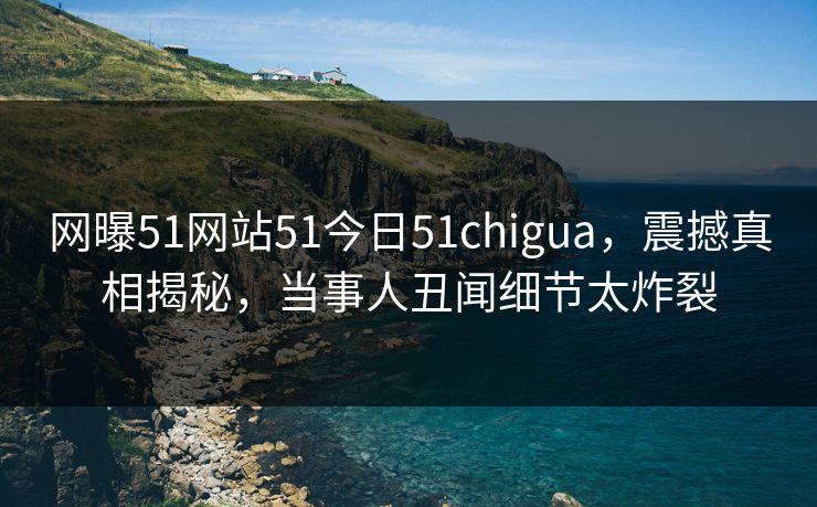 网曝51网站51今日51chigua，震撼真相揭秘，当事人丑闻细节太炸裂